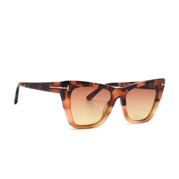 TOM FORD TF846/S 56T POPPY-02 HAVANA BROWN GRADIENT WOMEN'S SUNGLASSES - Picture 3 of 10
